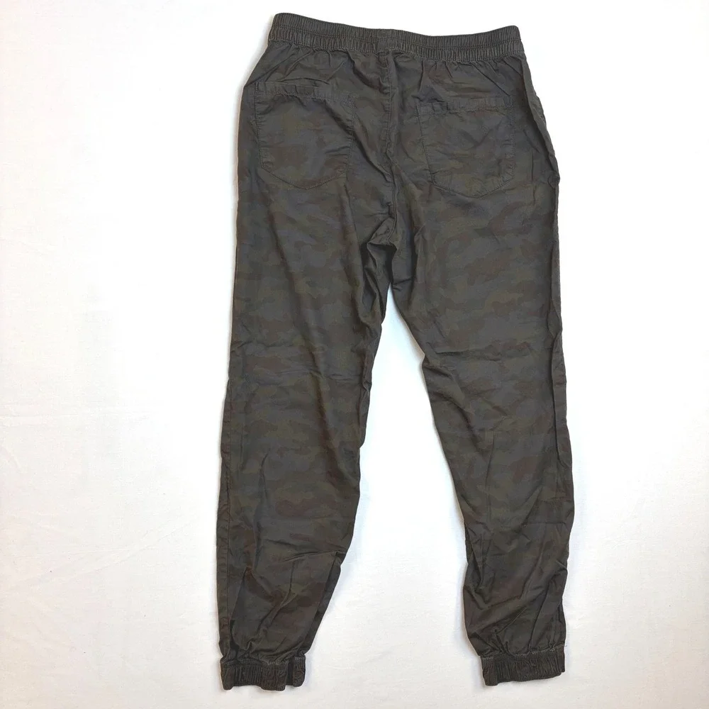 Gap Womens Camo Joggers Green Camouflage Utility‎ Pants Cotton Twill Small Gorp